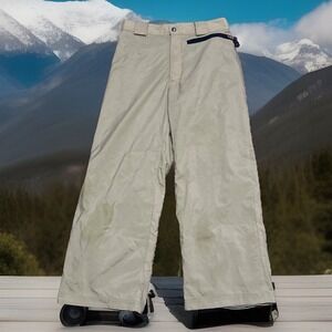 Capp3L O4M Trail Nylon Snow Ski Pants Unisex Tan Zip Pockets Medium‎ Lightweight